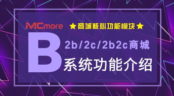 b2b b2c b2b2c商城系统功能介绍 商城核心功能模块
